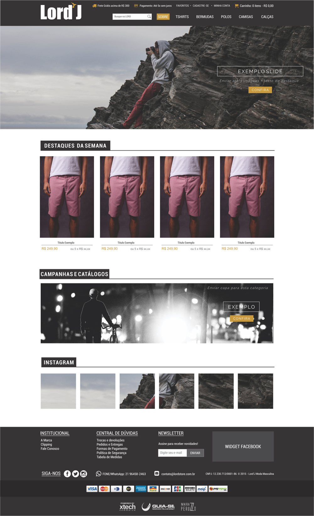 layout para xtechcommerce - lord j home