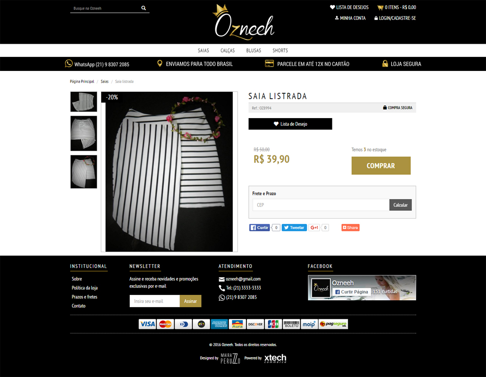 layout personalizado xtechcommerce ozneeh prod