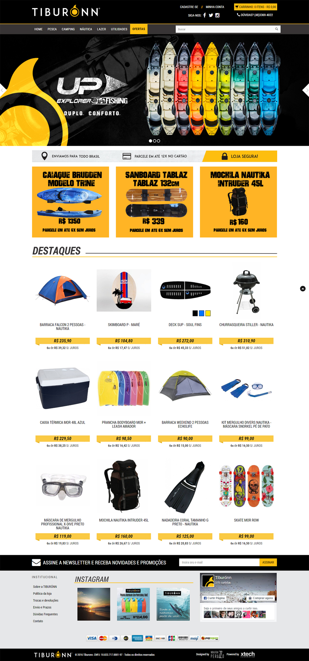 template personalizado na xtechcommerce - tiburonn home