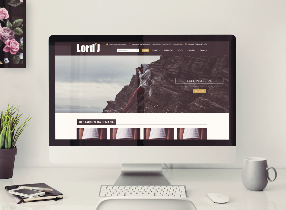 layout para xtechcommerce - lord j inicio