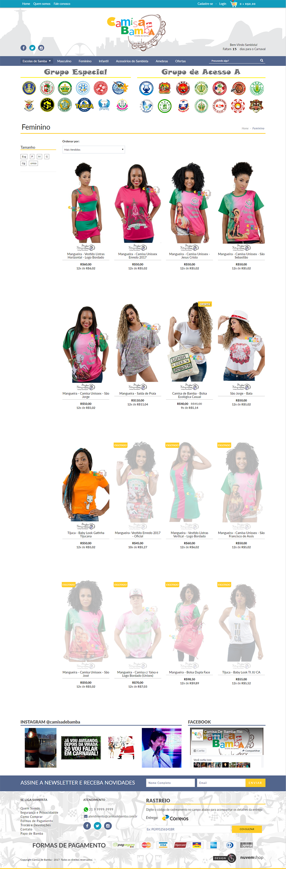 Personalização para NuvemShop